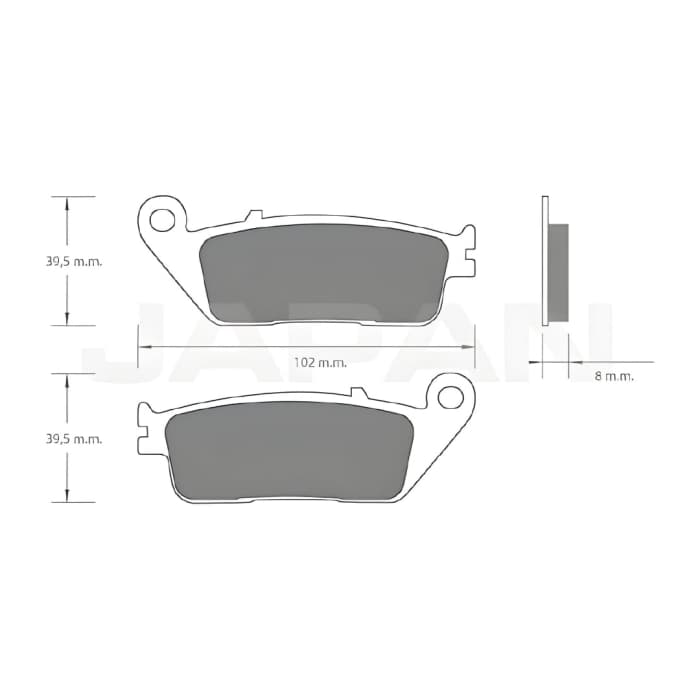 Pastillas de Freno Delanteras Japan Racing SUZUKI V-STROM 250-650/BMW 650GT/HONDA CBR300 3