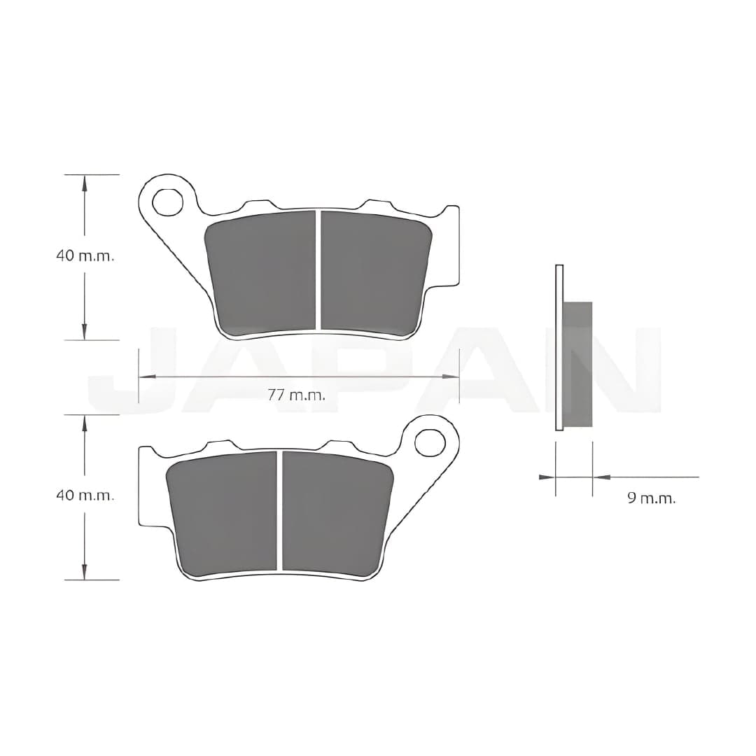 PASTILLAS TRASERAS BAJAJ DOMINAR Y NS200 / ROYAL HIMALAYAN-INTERCEPTOR-METEOR 2