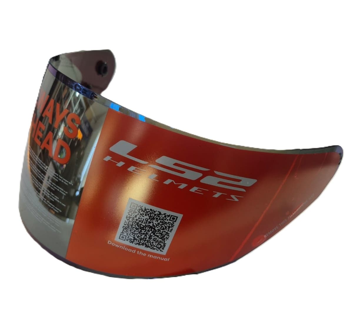Mica/Visera LS2 FF351 FF352 FF369 FF384 Iridium Azul Reflectante | Pieza Original 3